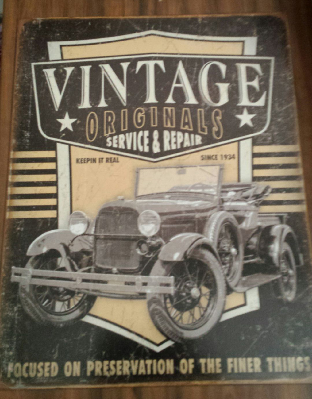 Retro Tin Sign - Vintage Originals - Click Image to Close