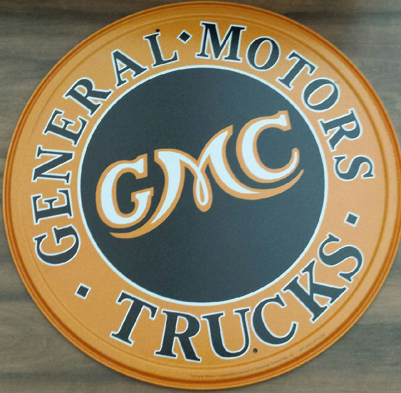 Retro Tin Sign - GMC Trucks