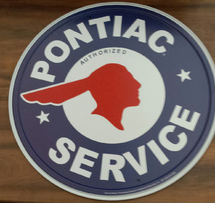 Retro Tin Sign - Pontiac - Click Image to Close