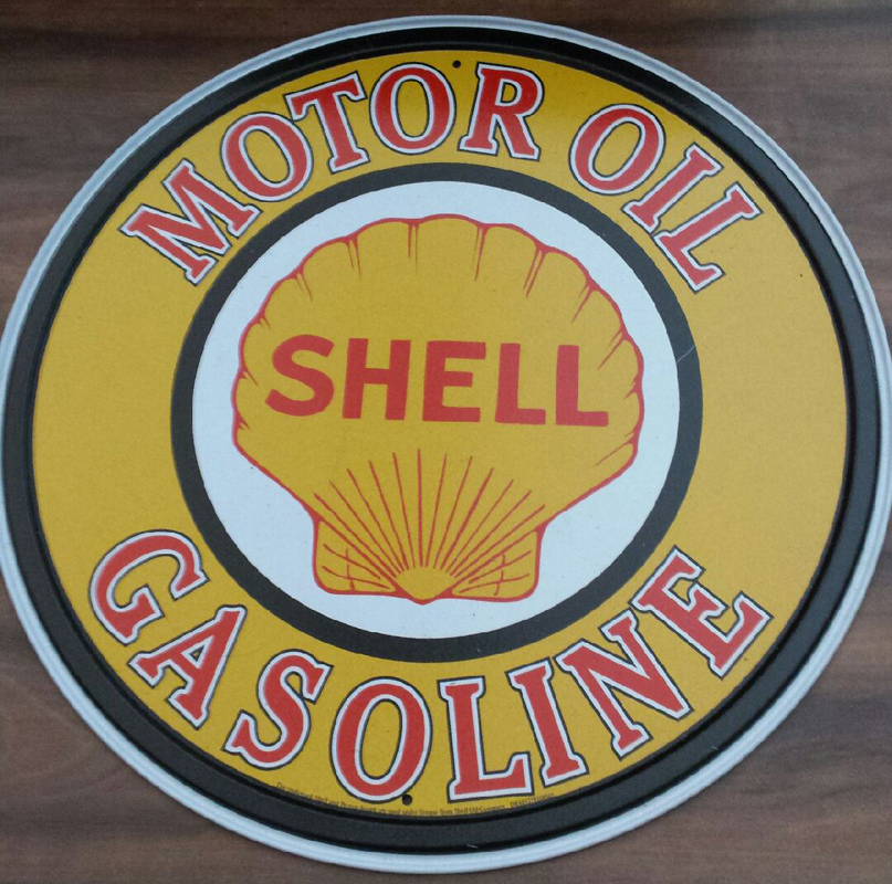Retro Tin Sign - Shell Oil